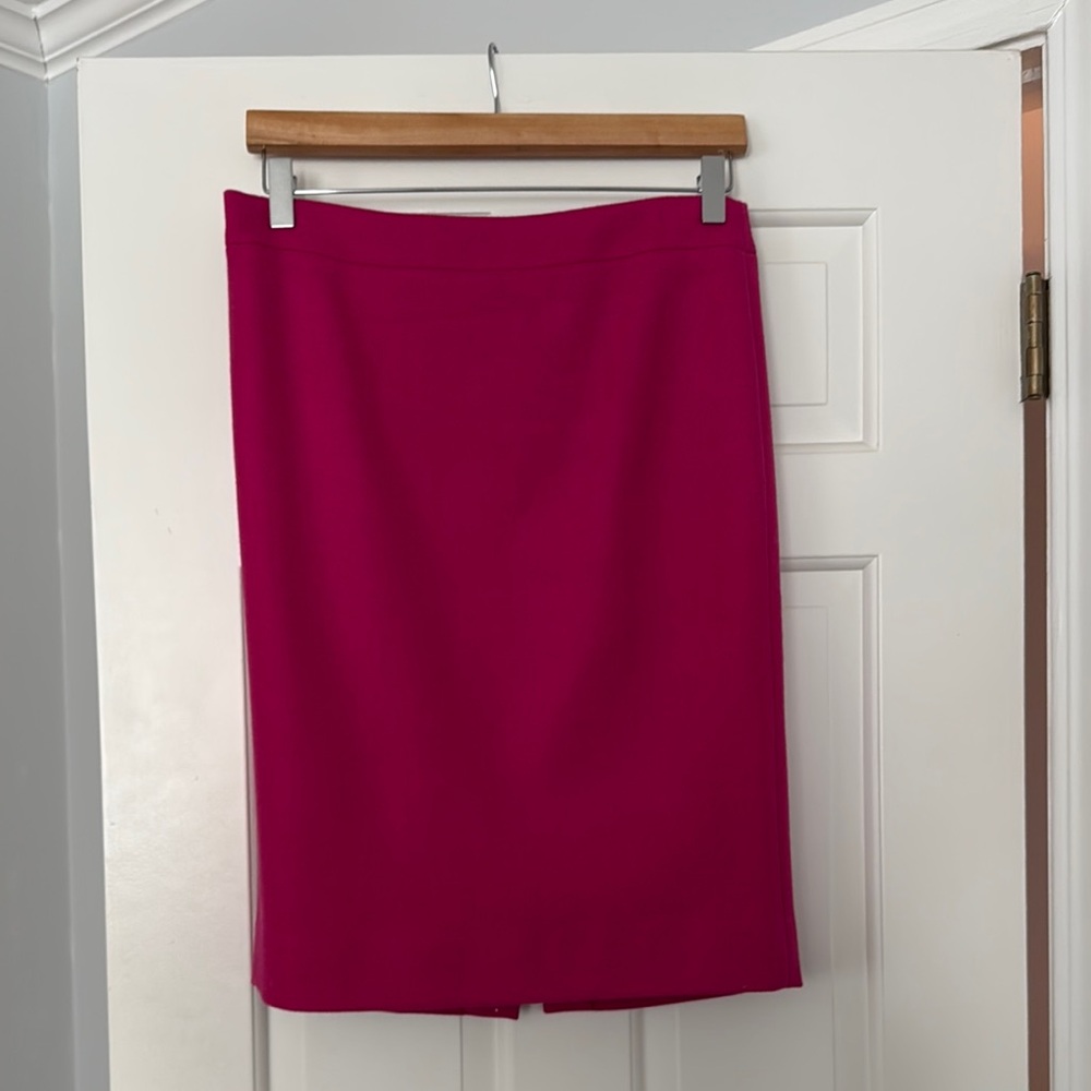 J. Crew Chic Pink Pencil Skirt, 4